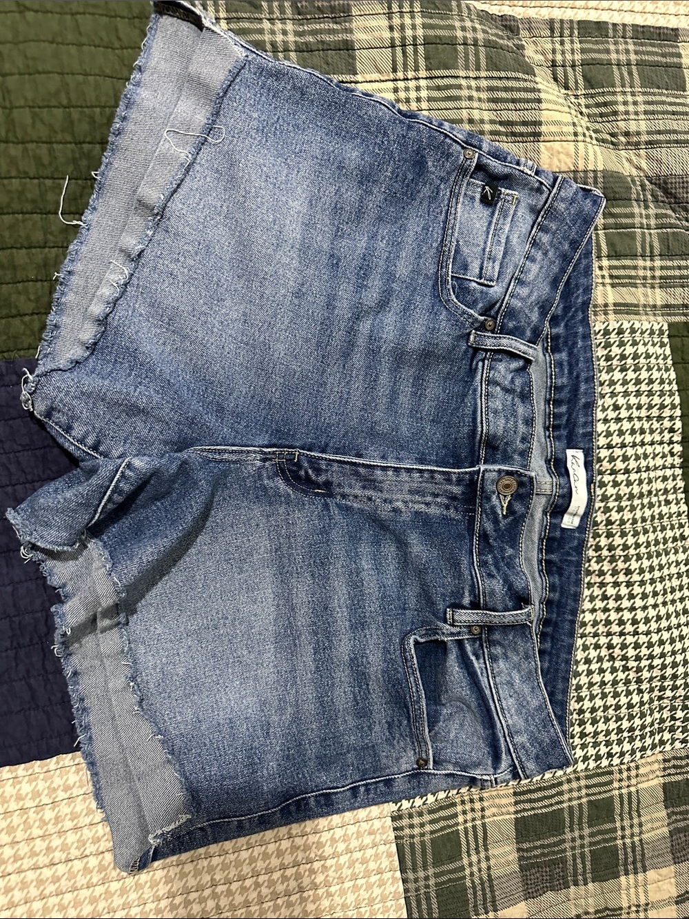 KanCan Medium Blue Denim Cutoff Shorts